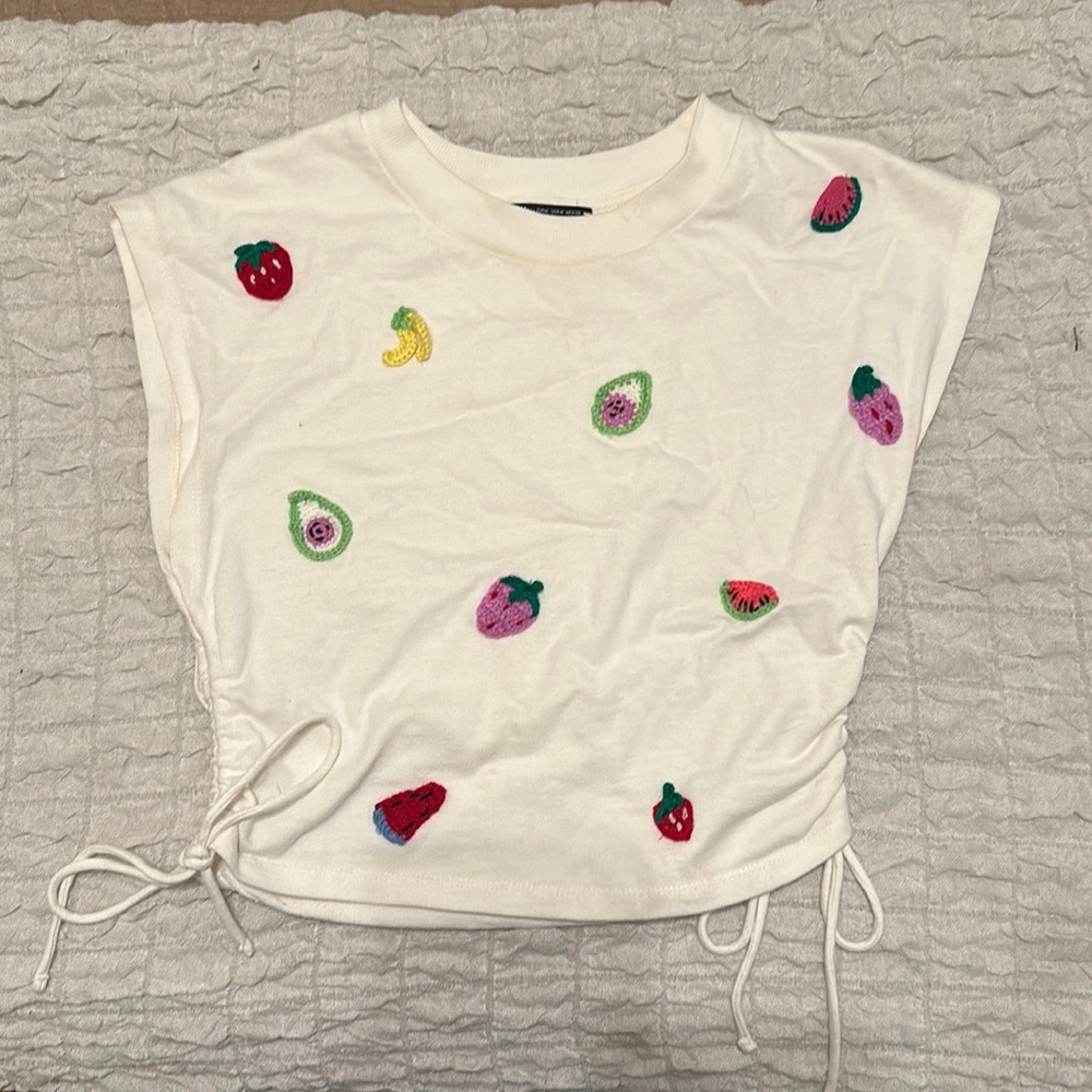 COPY - Zara Fruit Embroidered Top